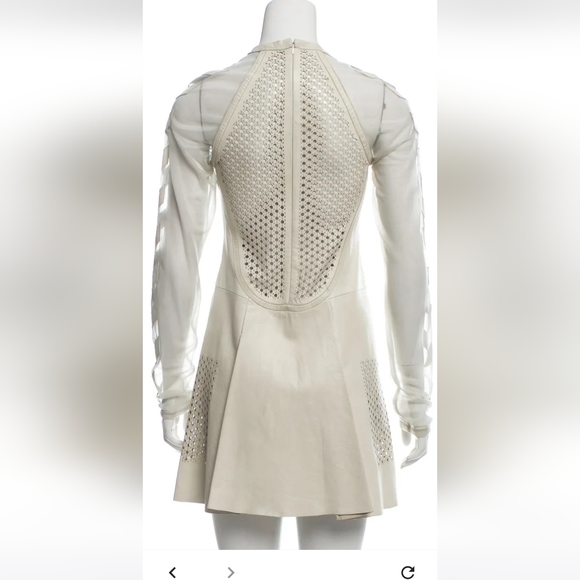 Alexander Wang leather perforated dress. - Picture 2 of 3